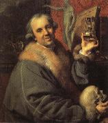 Self-Portrait with Hourglass  Johann Zoffany